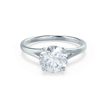 0.8 CT Round Solitaire Lab Grown Diamond Engagement Ring