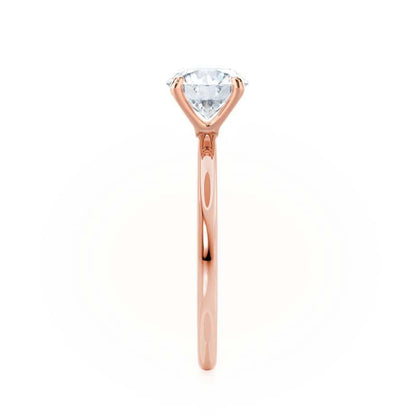 1.2 CT Round Solitaire Lab Grown Diamond Engagement Ring