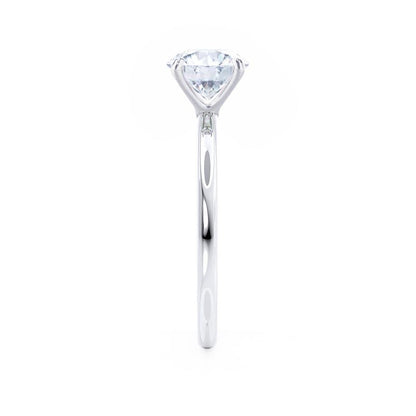 1.2 CT Radiant Solitaire Lab Grown Diamond Engagement Ring