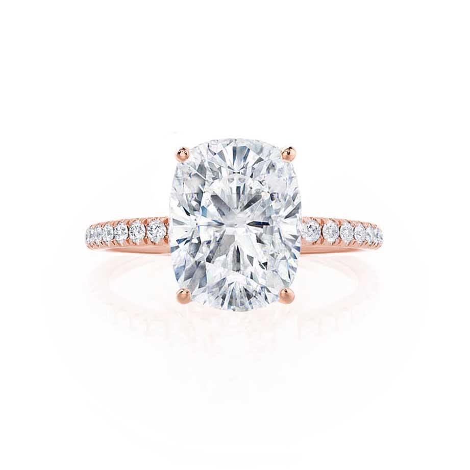 1.75 CT Oval Pave Lab Grown Diamond Engagement Ring
